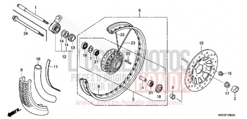 RUOTA ANTERIORE XR125L3 di 2003